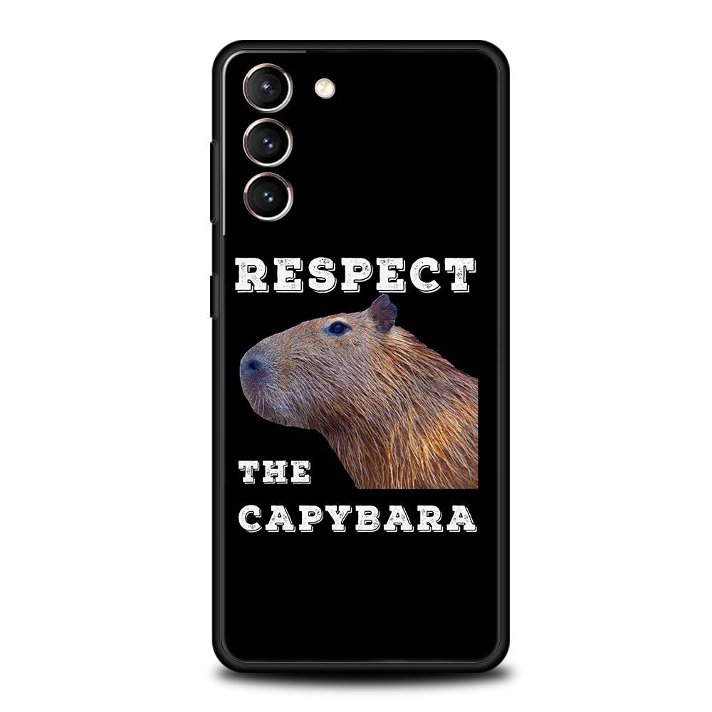 Милый мультяшный чехол для телефона Capybara для Samsung Galaxy S23 Ultra S22 S21 S20 FE 5G S10 S10E S9 S8 Plus Note 20 мягкий чехол-бампер