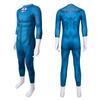 Stylish Blue Amazing Four Heroes Costume Jumpsuit Cosplay Outfit For All Genders