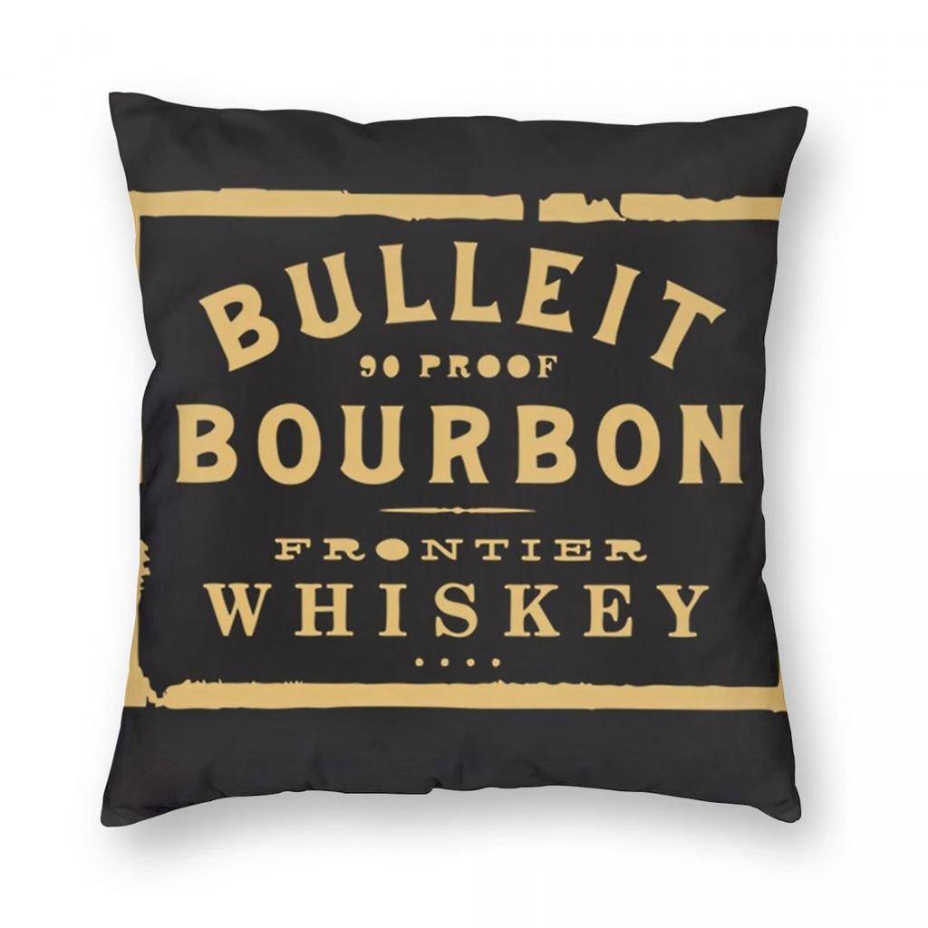 Bulleit Bourbon Whiskey Квадратная Наволочка Полиэстер Лен Бархатный Узор Молния Декор Подушка-плед Чехол для Подушки на Диван x