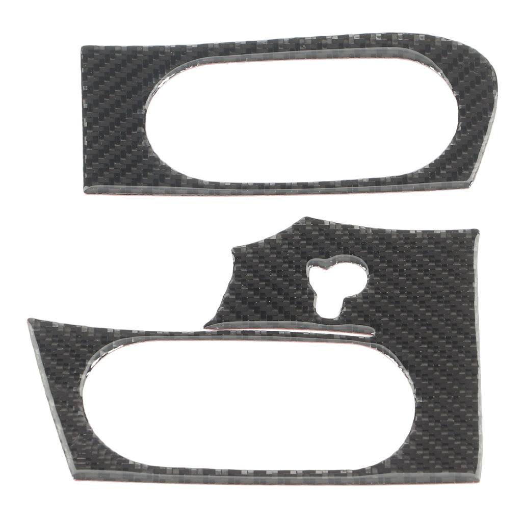 Side Air Vent Interior Sticker Carbon Fiber Air Outlet Trim Cover Decal Replacement for Corvette C6