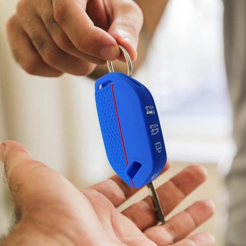 Key Fob Protector Cover Silicone Car Key Case Waterproof Remote Key Cover Honeycomb Texture Shell Case