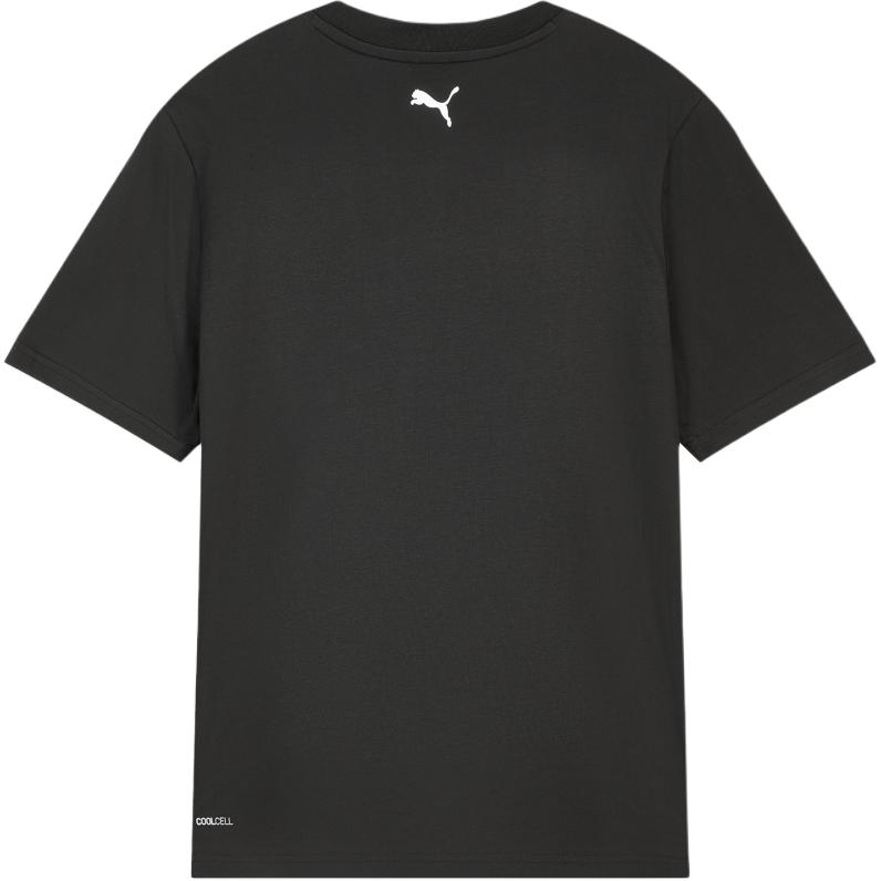 Puma Графическая Классная Круглая Шея Пуловер Короткий Рукав Футболка Унисекс Топы 695497-01