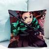 Pillowcase Demon Slayer Cushion Cover Decorative Cushions for Sofa Fall Decor Lounge Chairs Pillow Hugs Pillowcases X