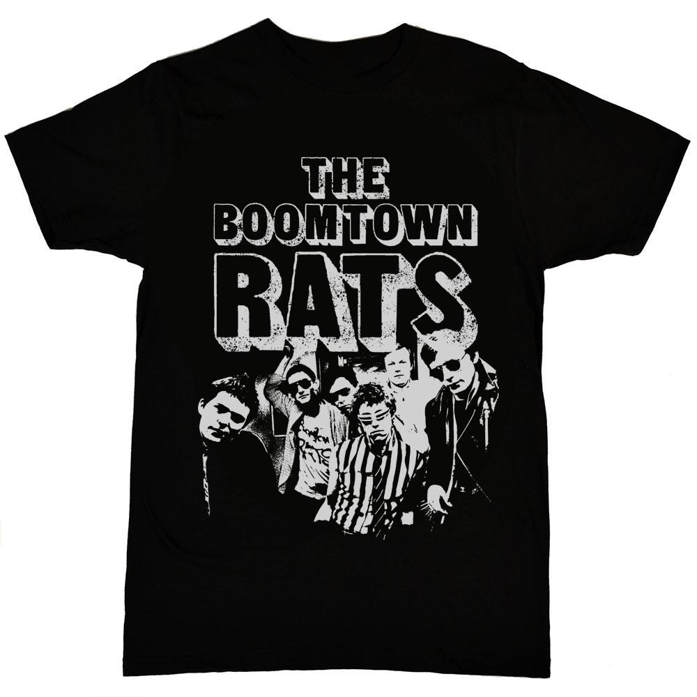 Группа The Boomtown Rats Рок Подарок Унисекс Футболка Полный Размер от S до 5XL PR665 Унисекс Футболка