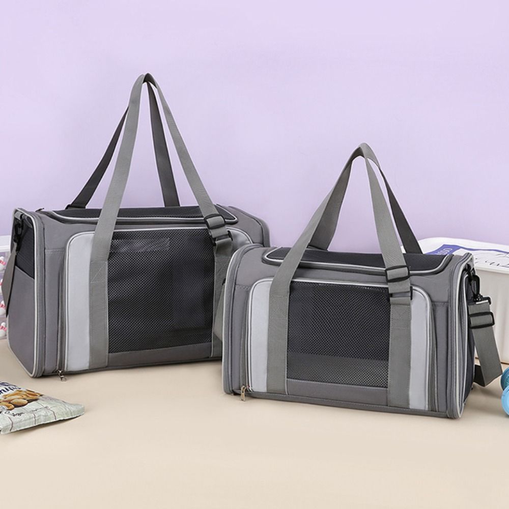 Складная дорожная сумка для питомцев, большая вместимость, сумка-переноска для питомцев, кошачья сумка-тоут для прогулок, для походов