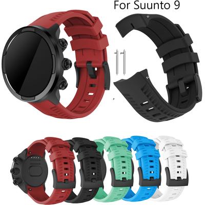 Спортивный силиконовый ремешок 24 мм для Suunto 9/9 Brao/Spartan Sport Wrist HR Baro/sport baro, сменный браслет для часов