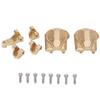 Trx4 Brass Bridge Cover Universal Brass Bridge Cover Brass Tie Rod Holder Set for Traxxas Trx4 Full