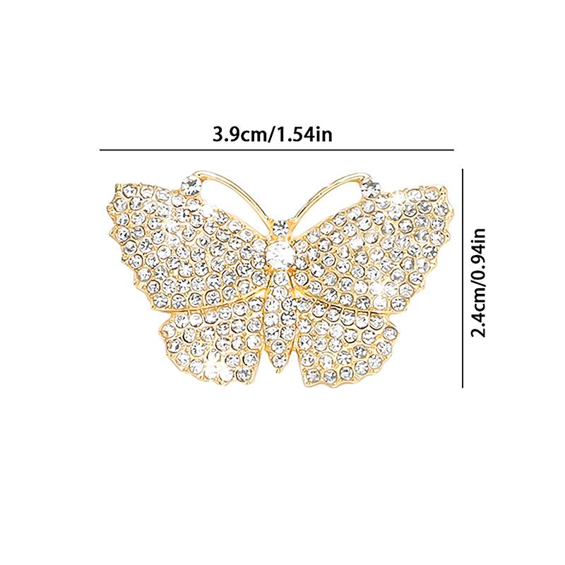 Легкая роскошная милая брошь-бабочка для женщин, модное пальто, платье, корсаж, свадебная вечеринка, ювелирные украшения, аксессуары для декора
