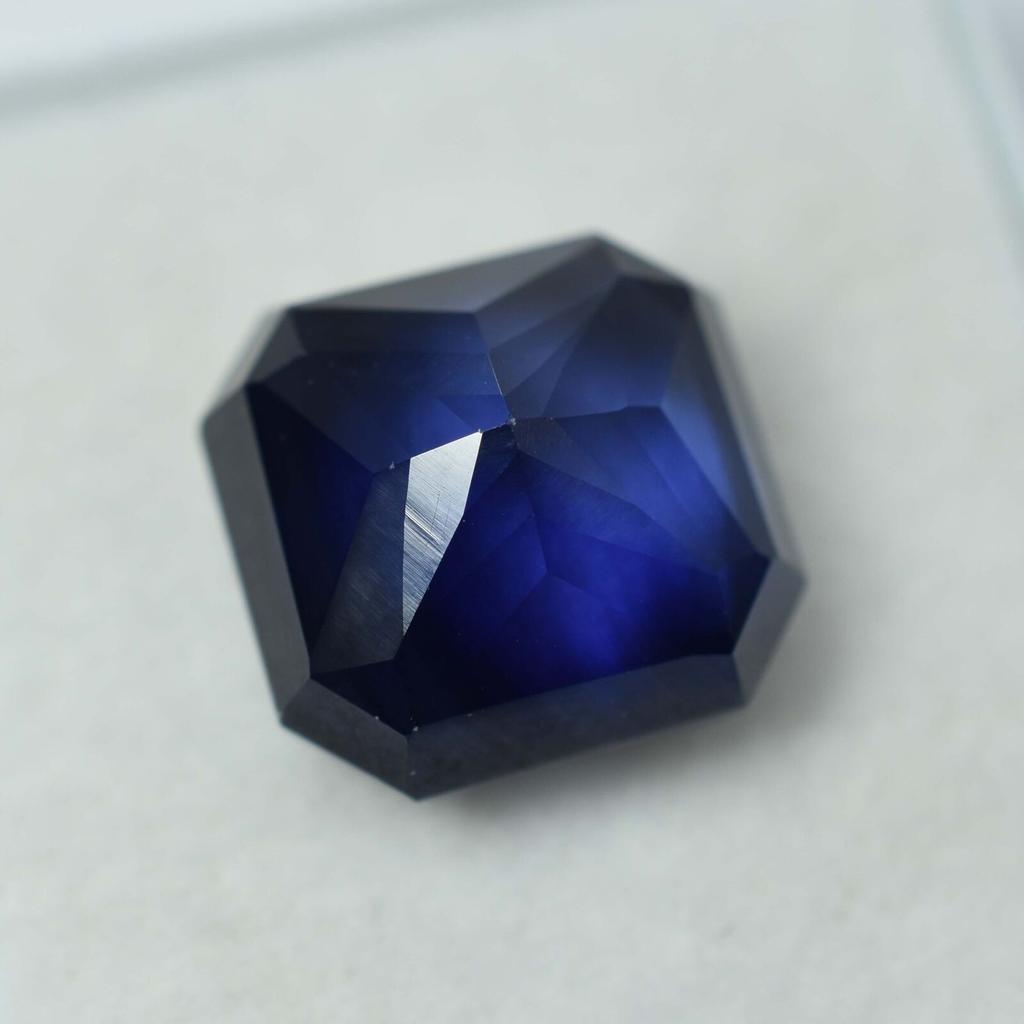 Natural Blue Sapphire Loose Gemstone 10.50 ct Ceylon Square Shape September Birthday Birthstone