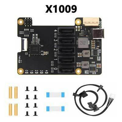 X1009 Плата расширения PCIe на 5 портов SATA для Raspberry Pi 5 (SATA 3.0)
