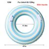 Rooxin Thickened Inflatable Swimming Ring Tube Water Park Swimming Circle For Kids Adults Swim Ring Pool Float Toy