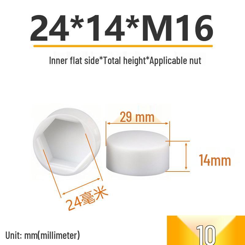 Hex Nut Protective Dust Cap for Flat Head Screws