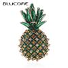 Fashion Enamel Pineapple Brooch Fruit Shape Pins Women's Brooch for Coat Suit Hijab Pins New Year Gift