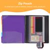 File Folder with 12 Poly Pocket Project Organizer 13Cut Tab Design with 24 Blank Tab Labels