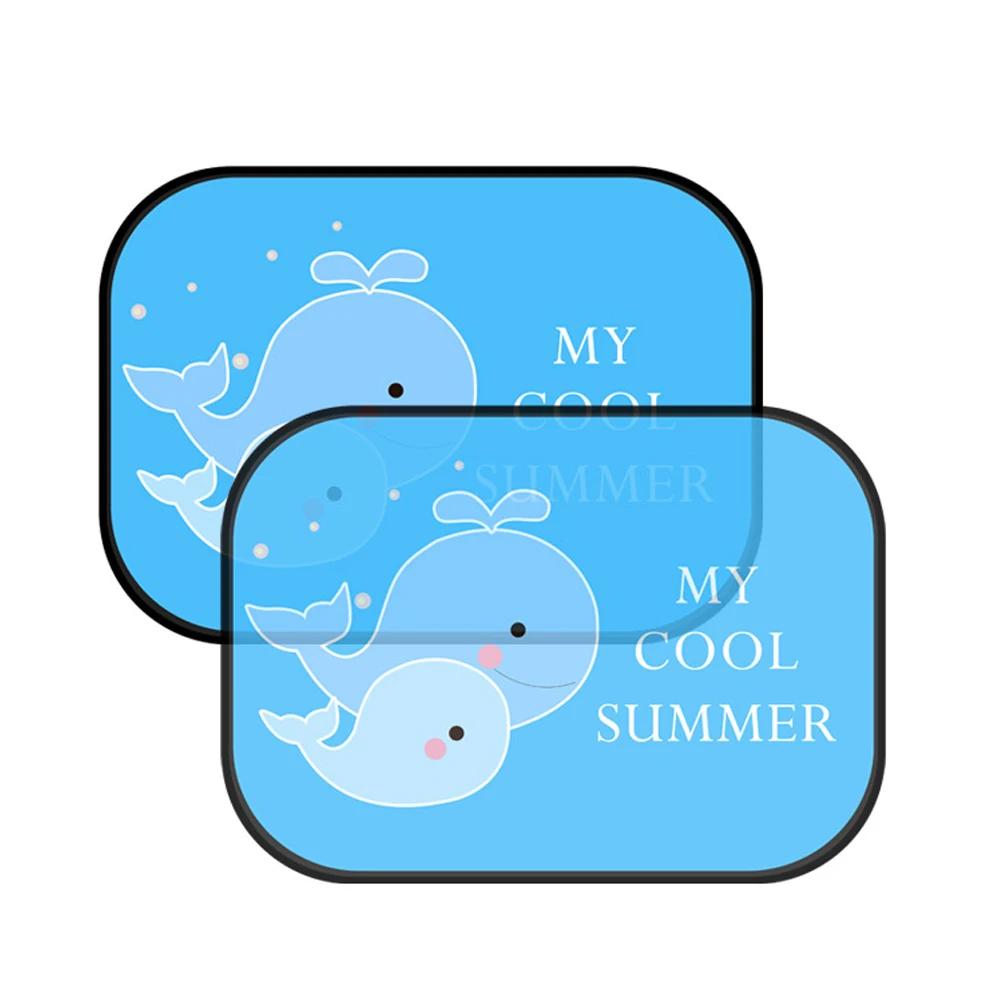 Мультяшный автомобильный солнцезащитный козырек на окно, боковая сетка, занавеска, солнцезащитный козырек для багажника автомобиля, автофургона, туристического инвентаря