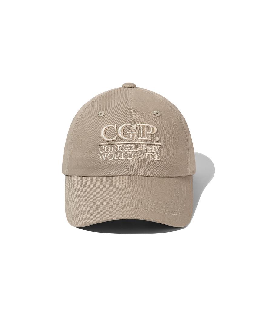 Кепка с квадратным логотипом CGP_Бежевая