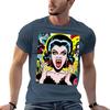 Retro Vampire Unisex Comics TShirt Basic Breathable Solid Color TShirt