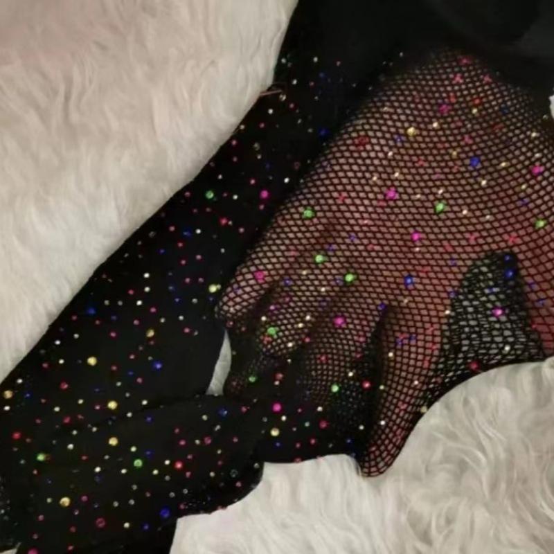 1-13 лет балетные колготки для девочек модные детские блестящие сетчатые колготки в сетку детские чулки детские леггинсы со стразами