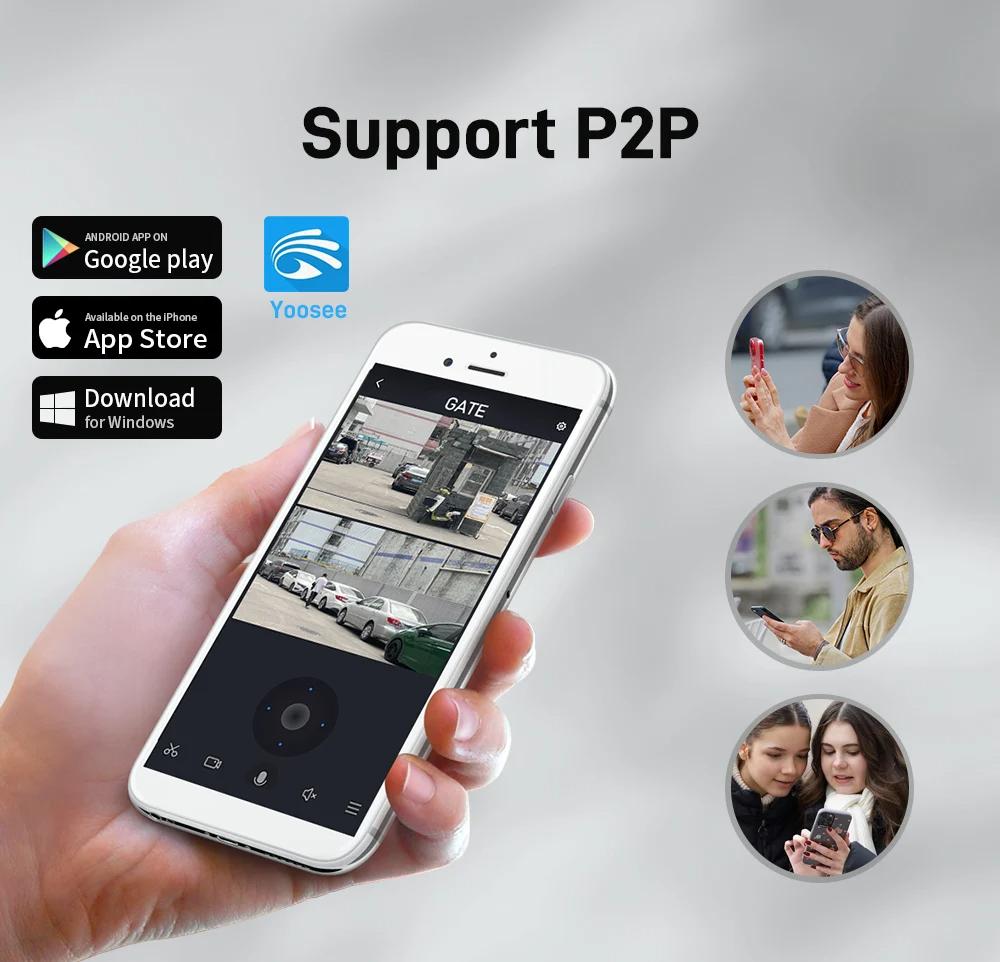 4K 8MP IP камера WiFi наружная водонепроницаемая 10x зум 4G беспроводная камера Yoosee тройной объектив двойной экран голосовой цветной ночное видение CCTV