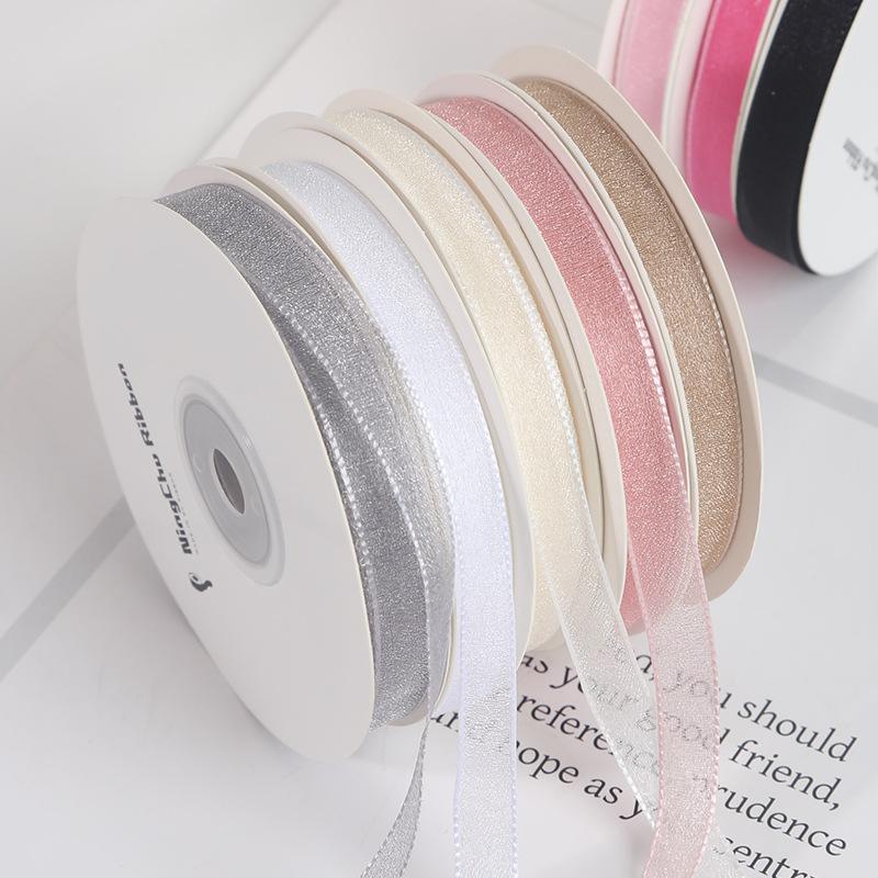 18M/Roll 1cm Single Face Satin Ribbon DIY Handmade Crafts Fabric Christmas Wedding Decoration Silk Ribbons
