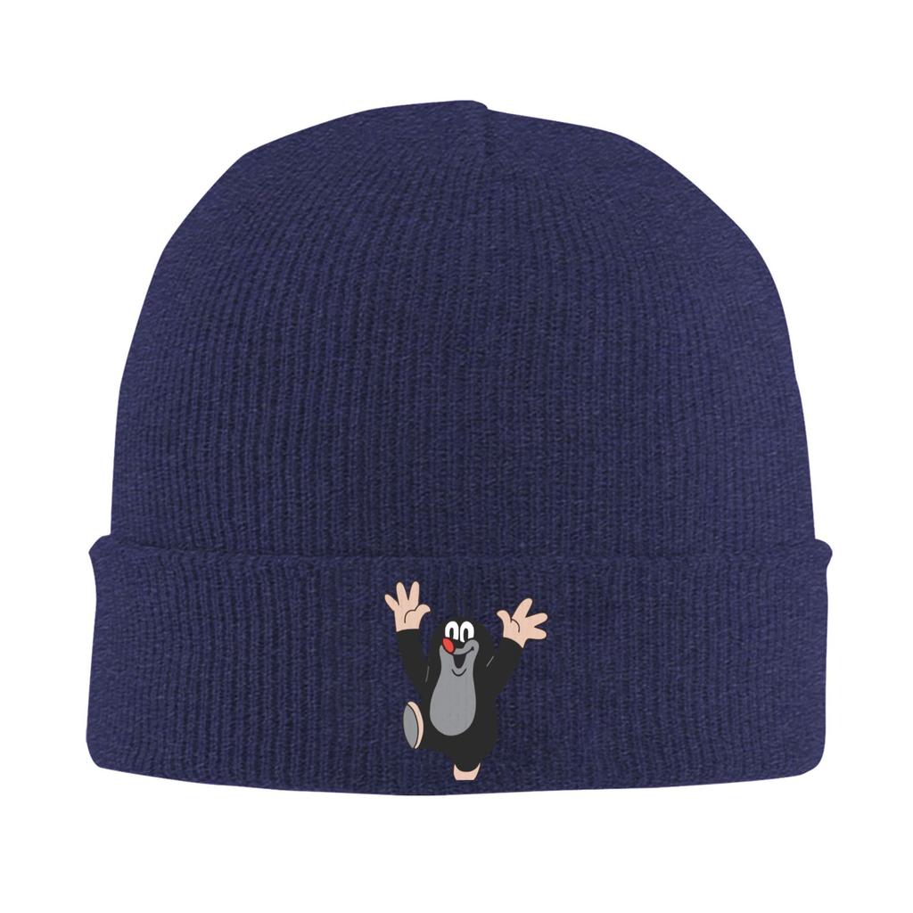 Cartoon The Little Mole Knit Hat Beanies Winter Hat Warm Unisex Hip Hop Caps for Men Women