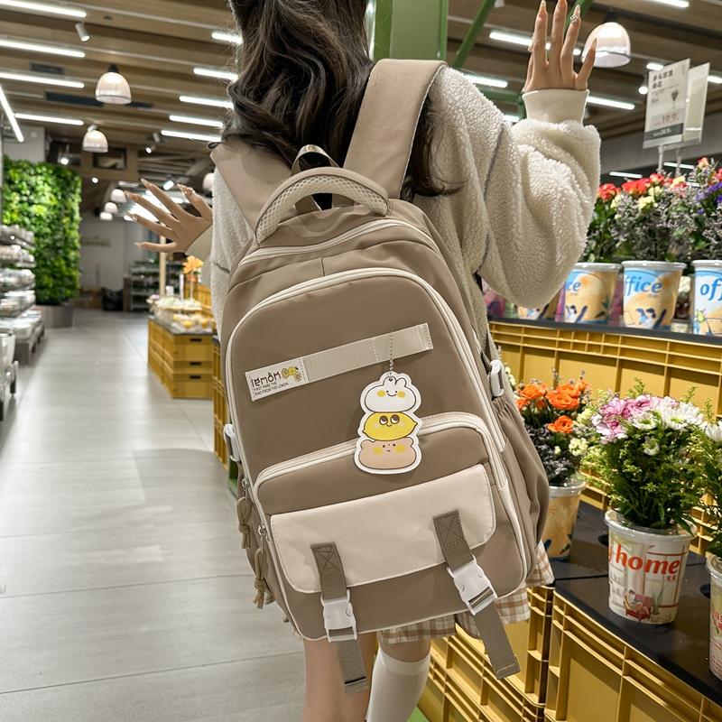 Рюкзак в студенческом стиле, женский школьный ранец, вместительный школьный ранец для учеников средней школы