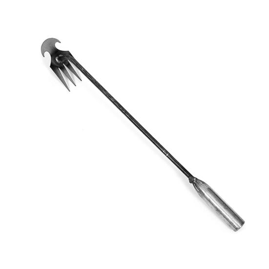 Инструмент для выкорчевывания прополки, садовые грабли с длинной ручкой, высокопрочный инструмент для удаления сорняков с полированной поверхностью, садовые принадлежности