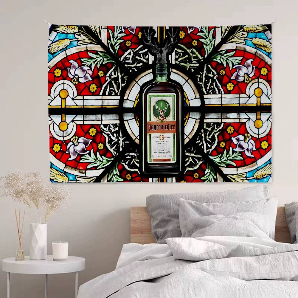 Hot JJaegermeisterS Printed Large Wall Tapestry Cheap Hippie Wall Hanging Bohemian Wall Tapestries Mandala Home Decor