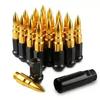 20PCS Universal Racing Spike Lug Nuts M12x1.5/M12x1.25 - Anti-Theft Aluminum Alloy Steel Head Lock Nuts with Socket Kit