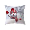 С Рождеством милый снеговик с принтом наволочка для дома, гостиной, украшения дивана, полиэстеровая подушка, наволочка