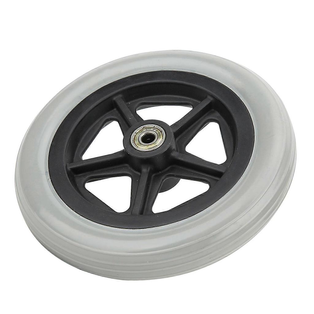 Wheelchair Rubber Wheels for 7 Inch Front Wheels - Ideal for Disabled, Elderly, and Old People Walk Chair