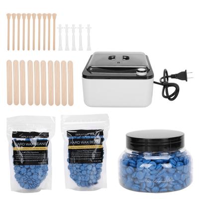 Нагреватель воска для удаления волос, набор восковых бобов, стержень для депиляции, аксессуары, вилка США 110 В