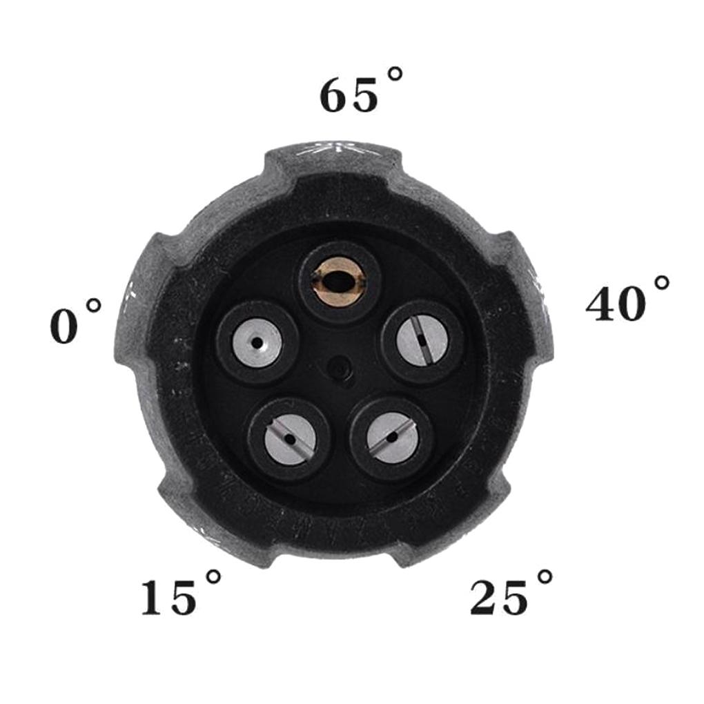 Насадка для мойки высокого давления 5 в 1 для автомобиля, профессиональный адаптер 1/4 дюйма, распылитель