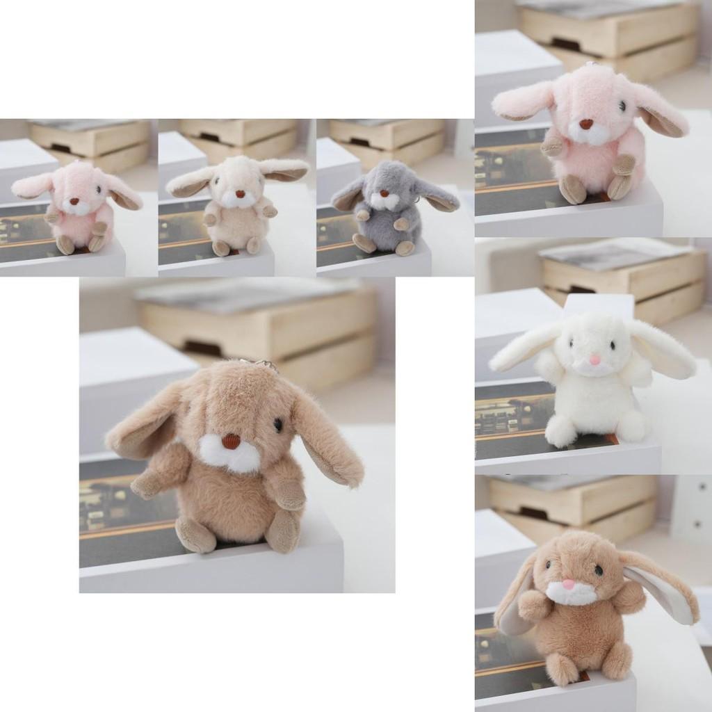 Rabbit Realistic Adorable Plush Keychain With Soft Pp Cotton Stuffing Cute Keyring Toy Perfect For Couples And Bags Car