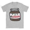 Шоколадная футболка Nutella Унисекс Чистый хлопок Винтажные футболки Круглый вырез Короткий рукав Идея для подарка