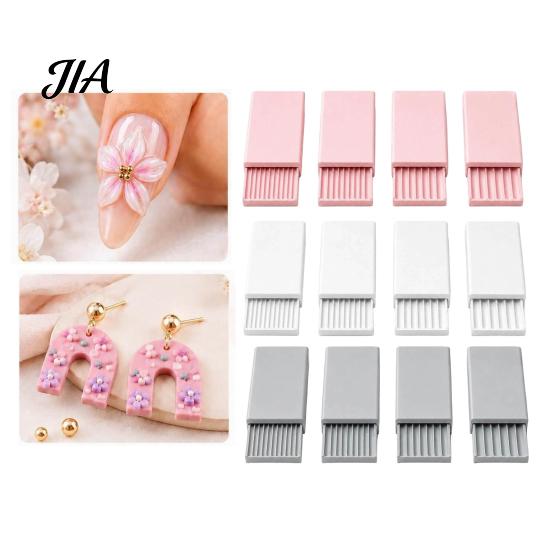 Reusable Clay Bead Machine 4Pcs 3D Print Gel Ball Maker Tools, Nail Art Roller for Flowers, Strip Rolling Mold 2/3/4/5 mm Sphere Shaper Tool