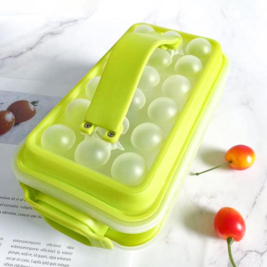 Форма для кубиков льда с крышкой, пищевой силикон, аппарат для изготовления кубиков льда, без BPA, легкое извлечение, удаление одним нажатием, лоток для льда для морозильной камеры