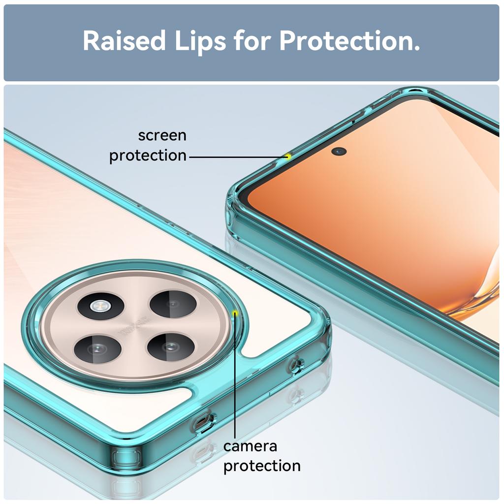 Для OPPO Reno12 F Чехол для OPPO Reno12 F 4G 5G Чехол Цветной Мягкий Край Силиконовый Прозрачный Бампер Для OPPO Reno12 FS Fundas