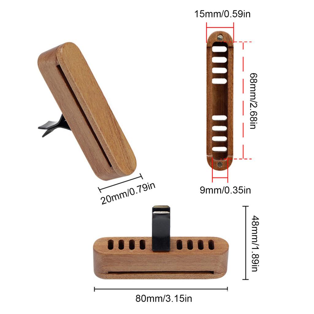 Деревянные автомобильные освежители воздуха, зажимы для вентиляционных отверстий с эфирными маслами, автомобильный аромат, комфортный аромат для элегантного салона автомобиля