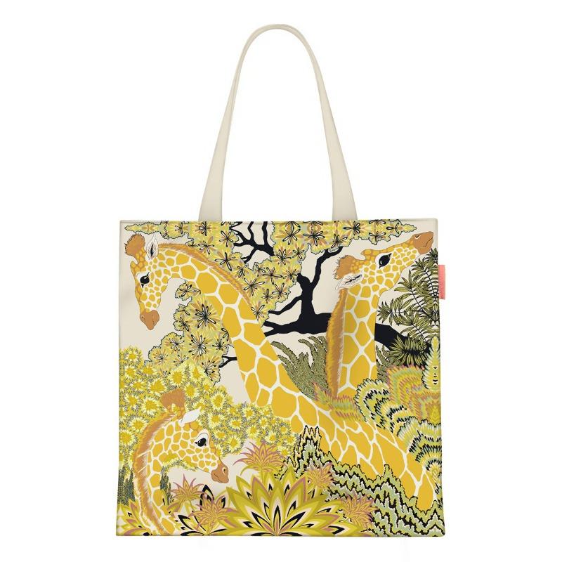 Spring new printed handbag women's oil painting series handbag shoulder bag tote bag fashion canvas bag
