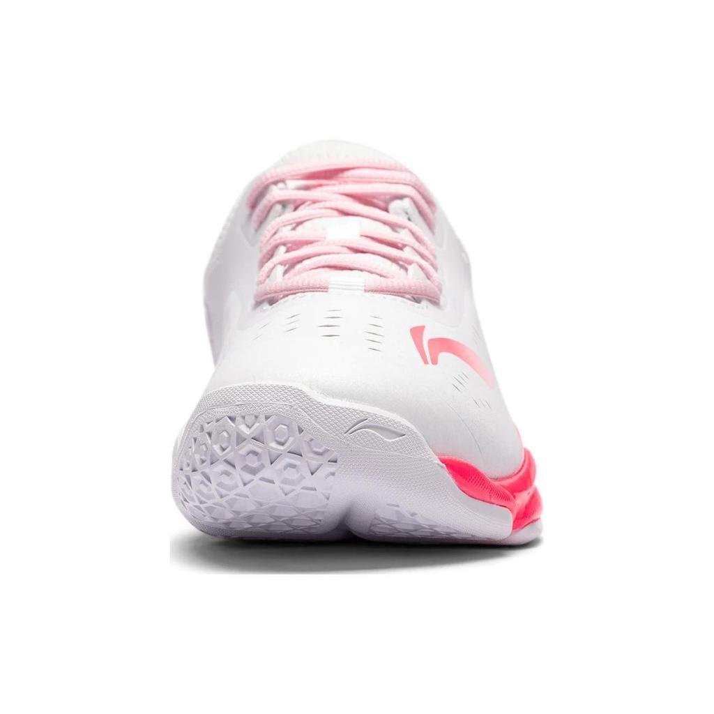 Li Ning Коллекция Бадминтона Низкие Тренировочные Кроссовки Унисекс Белый Розовый AYZU005-2