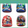Детская бейсболка с рисунком Super Bros Mario из дышащего хлопка для лета
