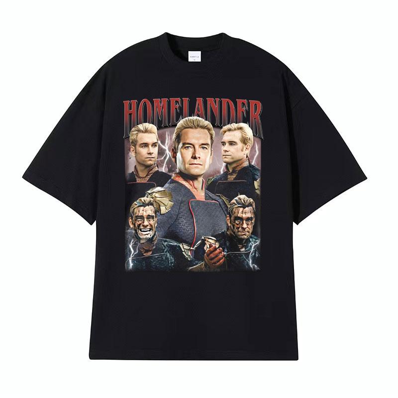 Limited The Homelander The Boys Season 4 The Boyz Vintage Graphic T Shirts Men Women Fashion Classic ONeck Short Sleeve Tshirt