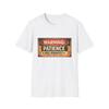 Warning: Patience Sold Separately T-Shirt | Retro Sign Typography