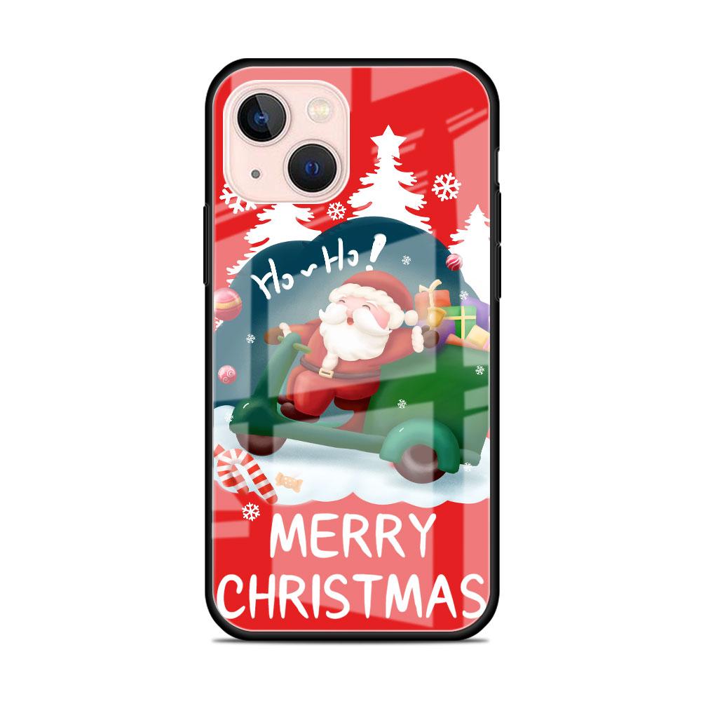 Рождественский мультяшный снеговик стеклянный чехол для Apple iPhone 14 13 11 12 Pro 7 XR X XS Max 8 6 6s Plus SE 2022 закаленный телефон Tampa