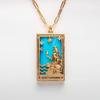 Women's Jewelry Straps Tarot Square Necklace Female Ins Jewelry Ladies