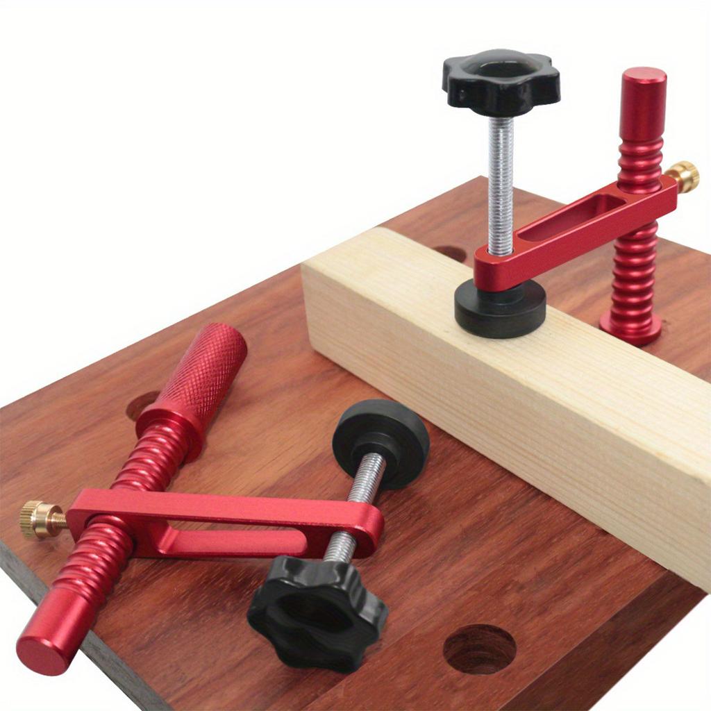 Прецизионные столярные верстачные упоры для отверстий, алюминиевые инструменты для верстака, надежные прижимы для стола, столярные отверстия для упоров