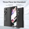 Luxury Portable Stand Full Body Case for Samsung Galaxy Z Fold4 Fold 3 Fold3 Fold 4 Zfold4 5G Screen Glass Protector Film Cases