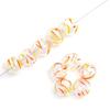 14mm 1pc Hand-Painted Hollow Drop Oil Glass Beads for Necklace Bracelet Earring DIY Jewelry Making