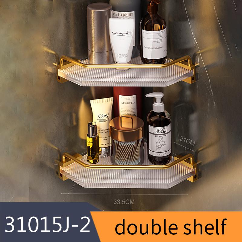 Bathroom Accessories Set Acrylic+Aluminum Alloy Towel Rack Shelf Bar Wall Mounted Toilet Paper Brush Holder Clothes Hook 31000